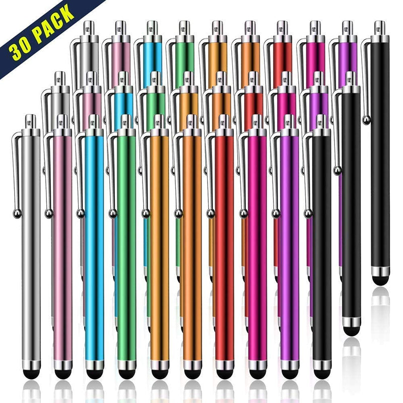 [Australia - AusPower] - LIBERRWAY Stylus Pen 30 Pack of Stylus Universal Touch Screen Capacitive Stylus for Kindle Touch ipad iPhone 6/6s 6Plus 6s Plus Samsung S5 S6 S7 Edge S8 Plus Note 