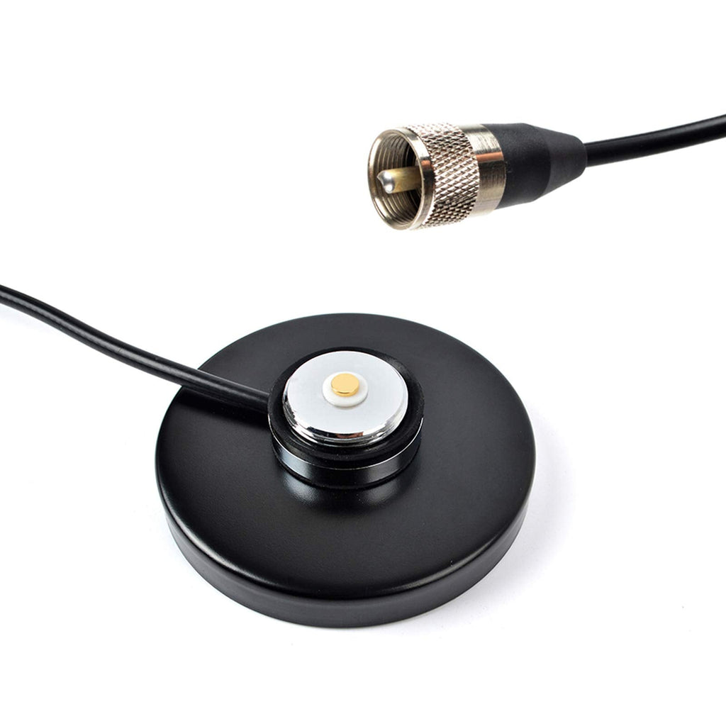 [Australia - AusPower] - UAYESOK 3.5inch NMO Magnetic Mount Base,14KG Suction with 5M(16.4ft) RG58 Coaxial Cable PL-259 Plug for Car Bus Taxi Truck Mobile Transceiver NMO Antenna 