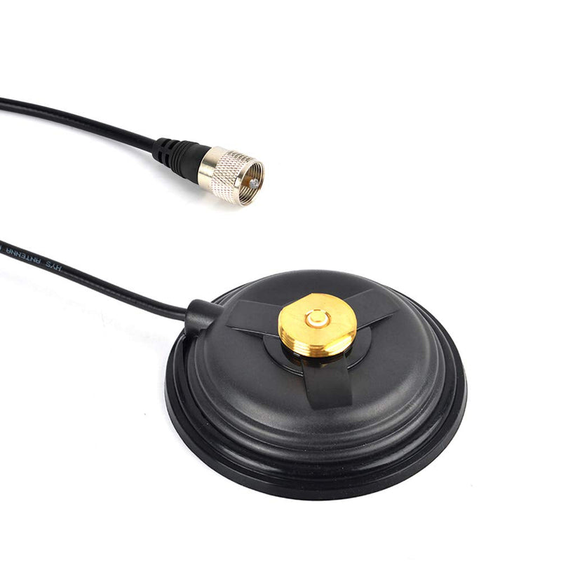 [Australia - AusPower] - UAYESOK 4.3inch NMO Magnetic Mount,14KG Suction Mobile Radio Antenna Base W/5M RG58 Coaxial Cable PL-259 Plug for Vehicle Truck NMO CB/HF/VHF/UHF Antenna 