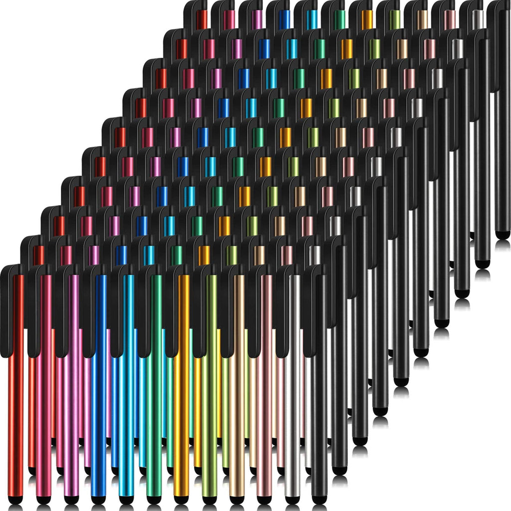 [Australia - AusPower] - 120 Pieces Stylus Pen Universal Capacitive Stylus Slim Digital Pen Compatible with iPad, iPhone, Samsung, Tablet, Most Devices with Capacitive Touch Screen, 12 Colors 