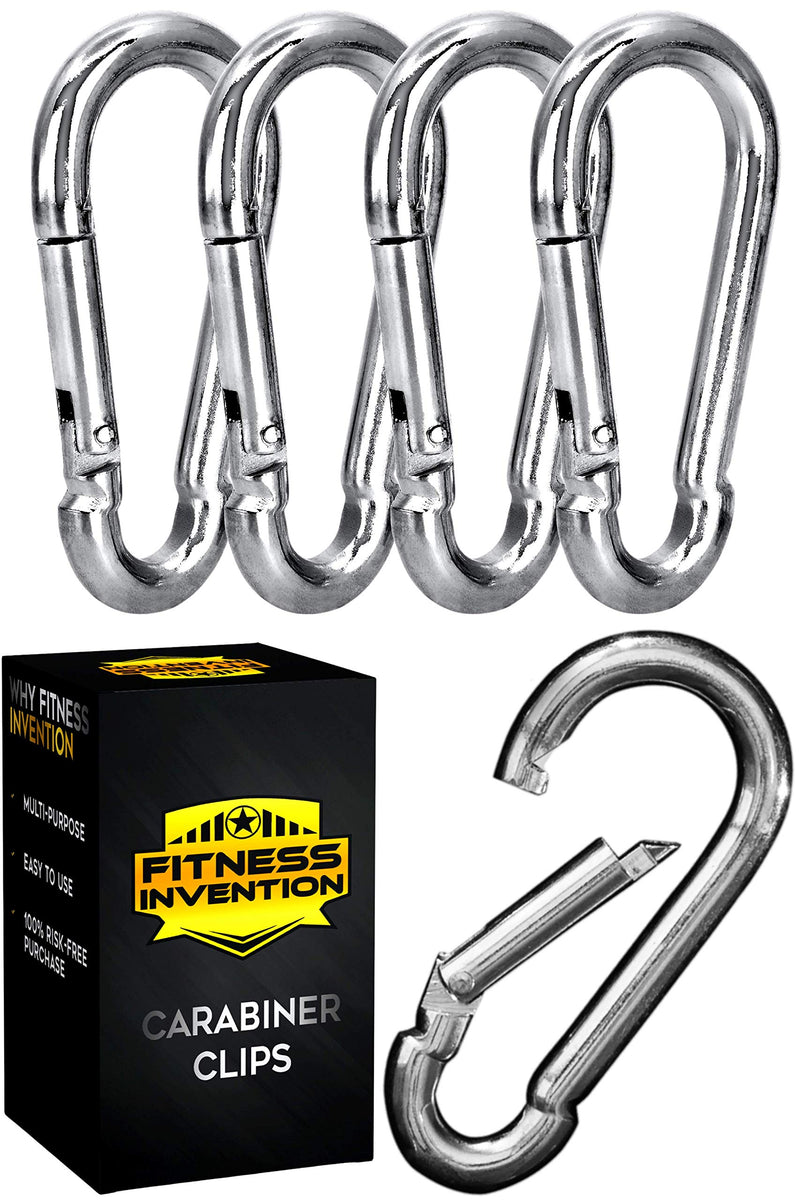 [Australia - AusPower] - Carabiner Clip Set of 5 - Multi-Purpose Heavy Duty Carabiner Clips - Snap Hook Clips 3.2 Inch - Carabiner Heavy Duty - Snap Hooks Heavy Duty - Carabiner Clip - Snap Hooks 