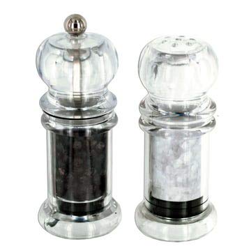 [Australia - AusPower] - Handy Housewares Plastic Salt Shaker and Pepper Grinder Mill Value Set - Great for Camping or RV 1 Set 
