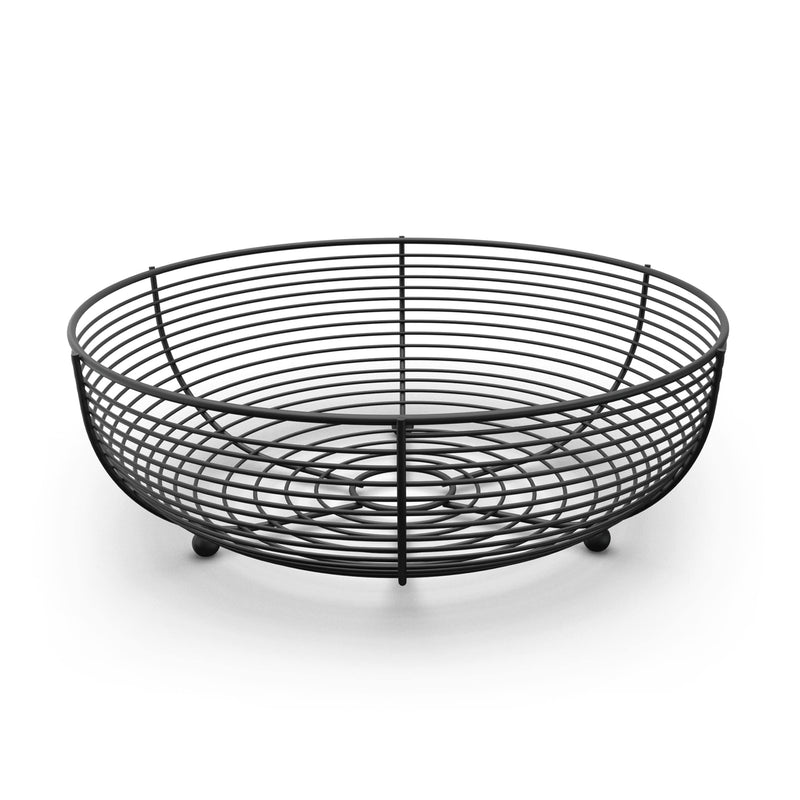 [Australia - AusPower] - CAXXA Countertop Fruit Bowl, Wire Basket for Fruits, Breads, Vegetables ,Snacks, BLACK 