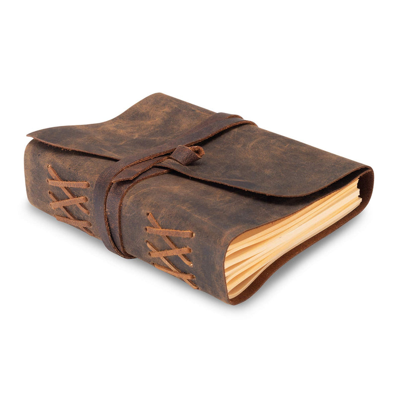 [Australia - AusPower] - Leather Journal Lined Notebook Paper - Leather Bound Journals for Writing for Women and Men, 7 x 5 Inches Ruled Small Notebooks, Kraft Paper with 400 pages - Lined Paper College Ruled & Travel Size 7" x 5" Lined 