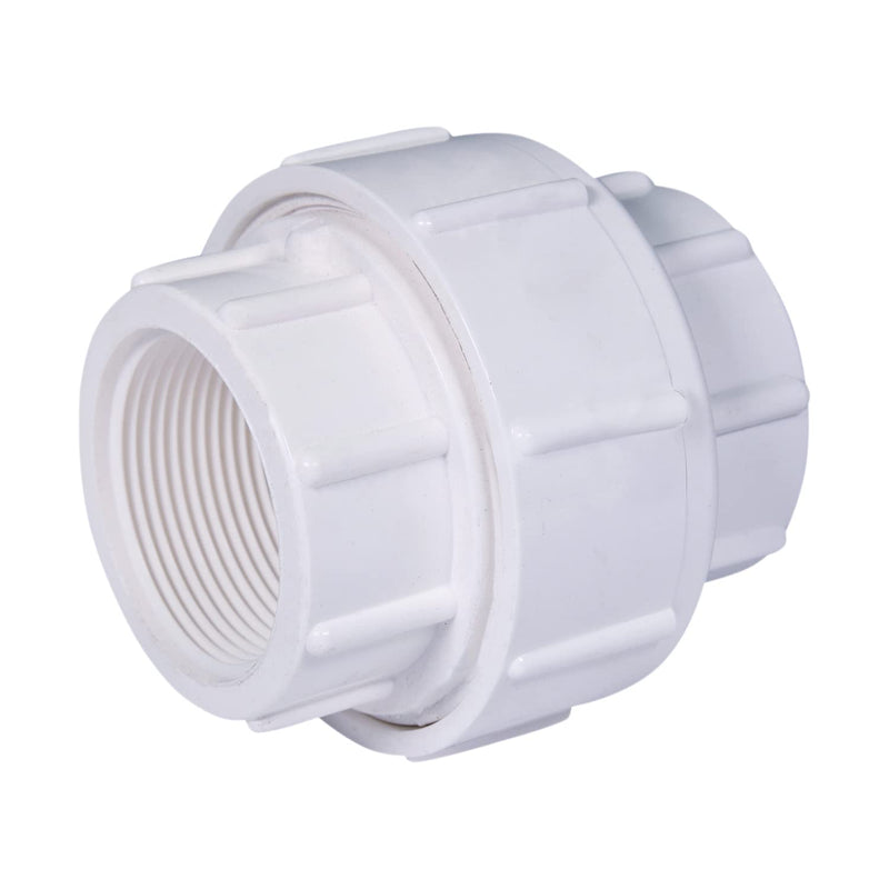 [Australia - AusPower] - Midline Valve PVC Union Coupling Pipe Fitting 1-1/4'' FIP White Plastic (592DV114) 1-1/4 in. 