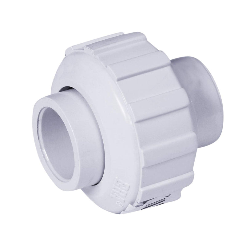 [Australia - AusPower] - Midline Valve PVC Union Coupling Pipe Fitting 1-1/4'' Solvent Connections White Plastic (597DV114) 1-1/4 in. 