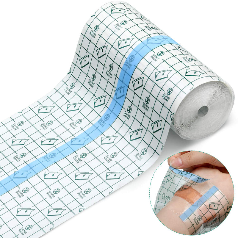 [Australia - AusPower] - Transparent Stretch Adhesive Bandage Waterproof Bandage Clear Adhesive Bandages Dressing Tape for (6 Inch x 10.94 Yard) 6x393.8 Inch (Pack of 1) 