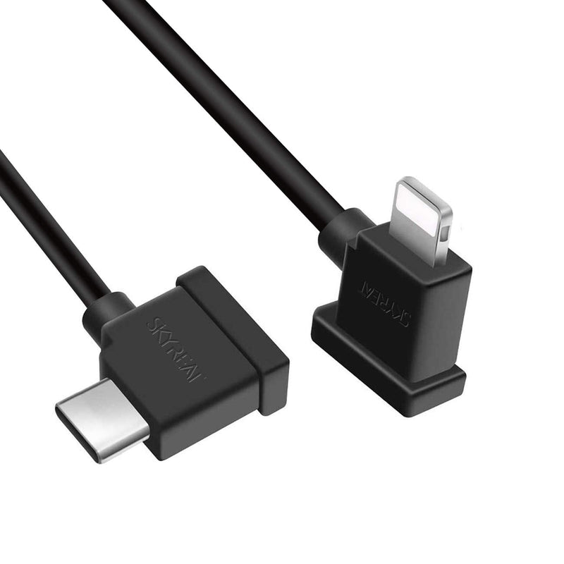 [Australia - AusPower] - Skyreat 1.14 ft / 35 cm USB C to iOS Phone Cable Cord,Right Size Angle for DJI Mini 2 / Mavic Air 2 / Mavic 3 Remote Controller & iPhone,iPad Devices 