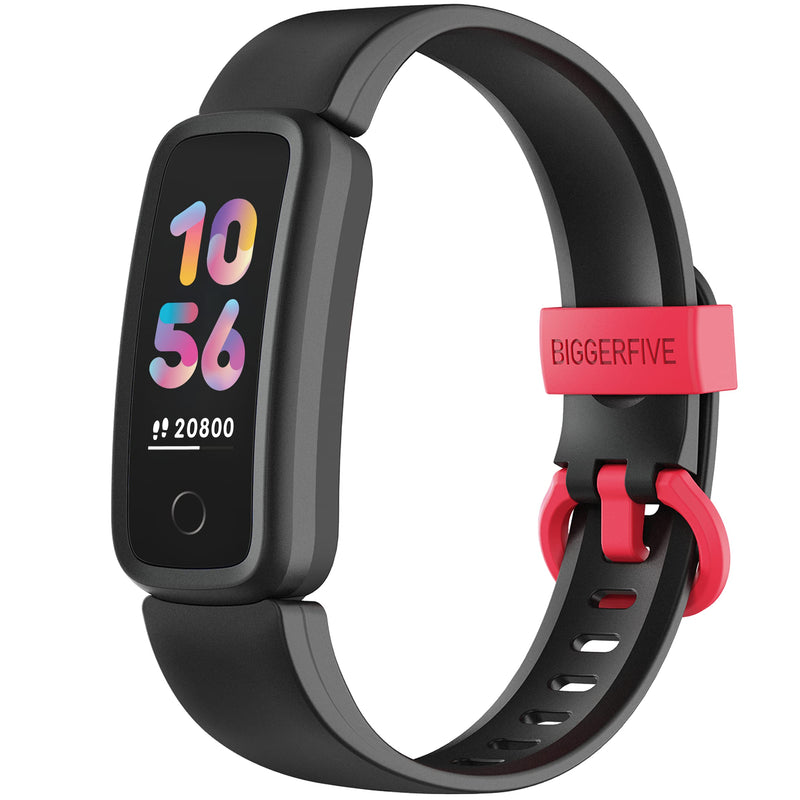 [Australia - AusPower] - BIGGERFIVE Vigor Kids Fitness Tracker Watch for Girls Boys Ages 5-15, IP68 Waterproof Activity Tracker with Heart Rate Monitor, Sleep Monitor, Pedometer, Calorie Counter, Alarm Clock, Great Kids Gift 