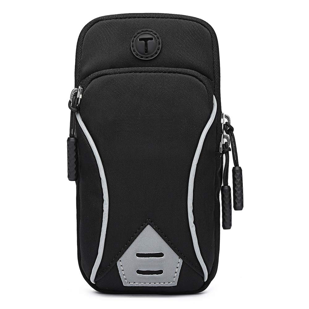 [Australia - AusPower] - Running Armband Phone Holder Bag, GORWRICH Sweatproof Running Phone Armband Sports Armband with Key Holder and Extension Strap, Suitable for iPhone 11 11 Pro XS XR X 8 7 6s 6 Up to 6 Inches 