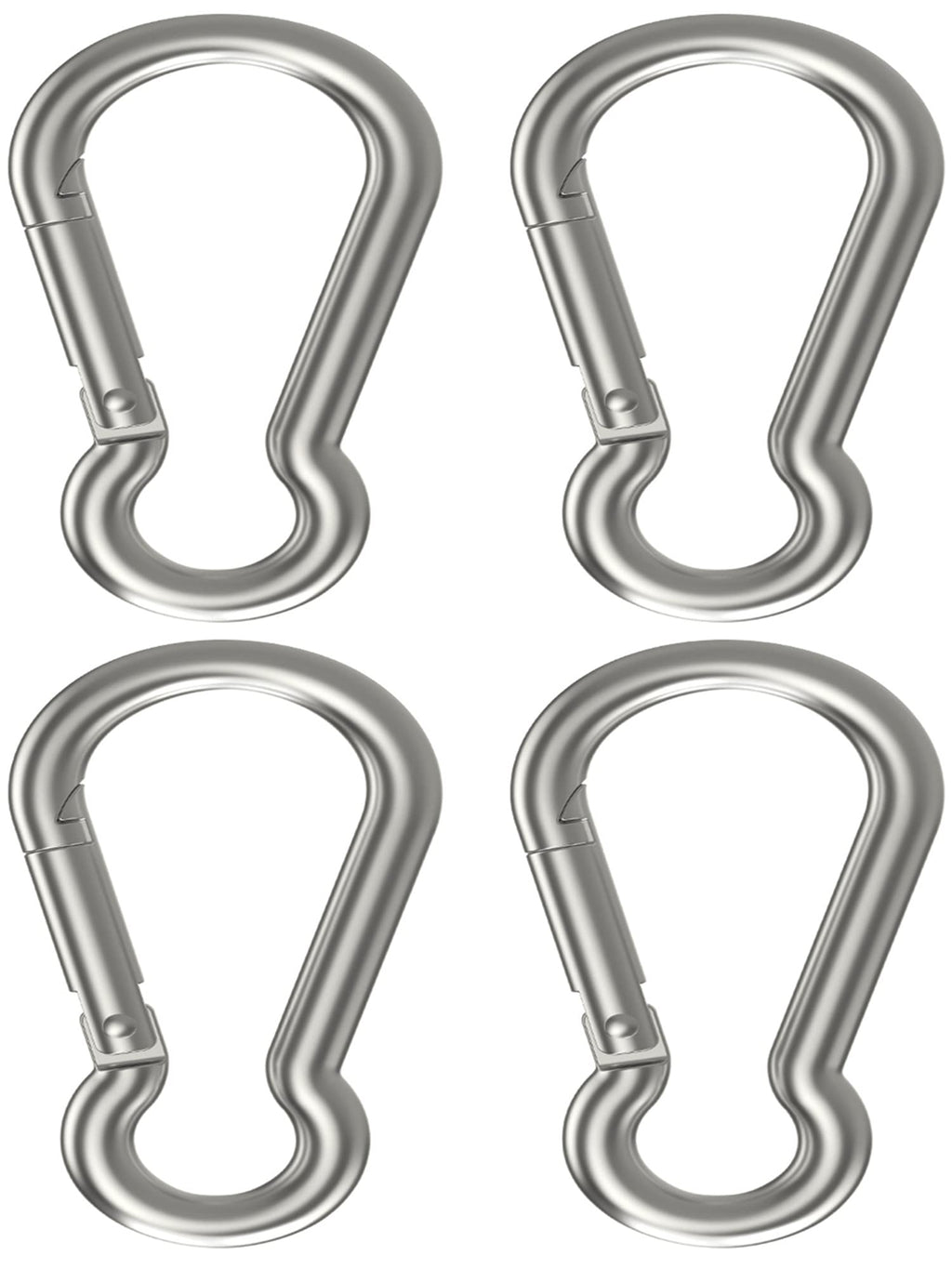 [Australia - AusPower] - 3 Inch Spring Snap Hook 304 Stainless Steel Quick Link Snap Hook Clips 4 Pcs 