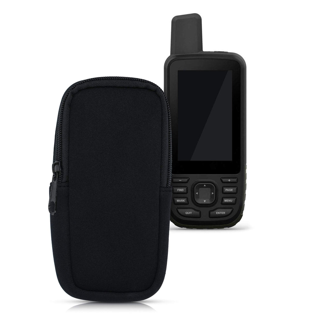 [Australia - AusPower] - kwmobile Soft Case Compatible with Garmin GPSMAP 66s / 66st / 66i - Protective Pouch for Handheld GPS - Black 