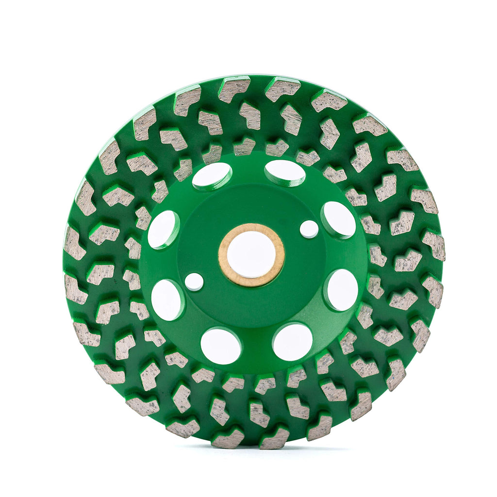 [Australia - AusPower] - Diamond Grinding Wheel Unregular Cup Wheel Diamond Disc Grinder for Concrete and Paint Epoxy Mastic Coating Removal 125mm 7/8 inch bore 