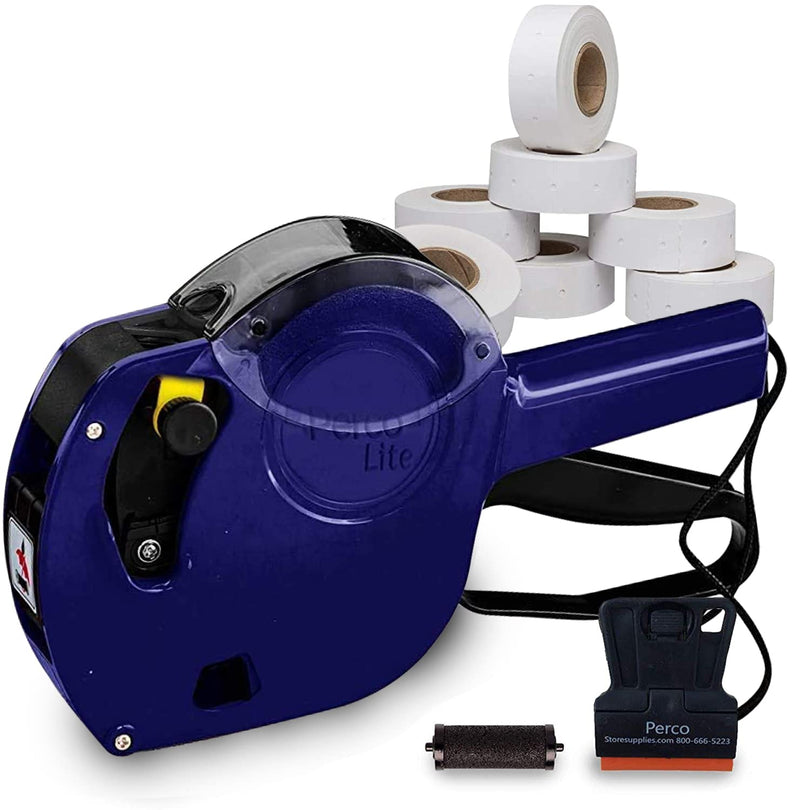 [Australia - AusPower] - Perco Lite 1 Line Price Gun with Labels Kit - Includes 5,000 Blank White Labels, 2 Ink Rollers, 1 Ink roll and Labels Pre-Loaded Perco Lite Price 