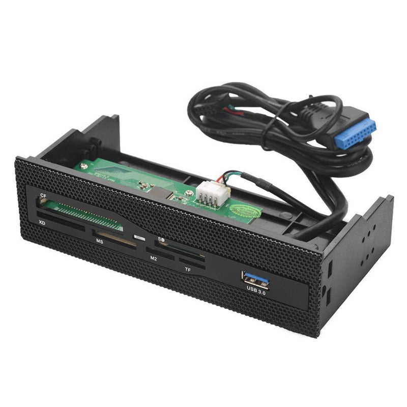 [Australia - AusPower] - 125 5.25inches High Speed Front USB 3.0 Interface, Stability While transferring,PC Internal Card Reader USB 3.0 Port M2 SD MS XD CF TF Card Dashboard Front Panel 