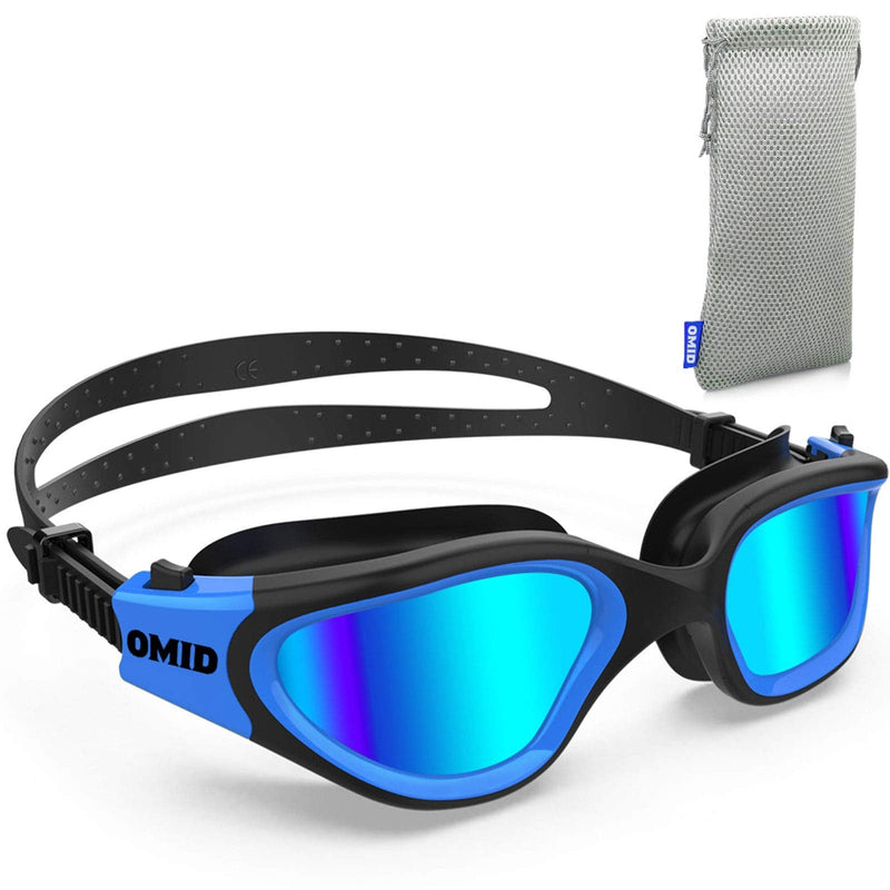[Australia - AusPower] - OMID Swim Goggles, Comfortable Polarized Anti-Fog Swimming Goggles for Adult 