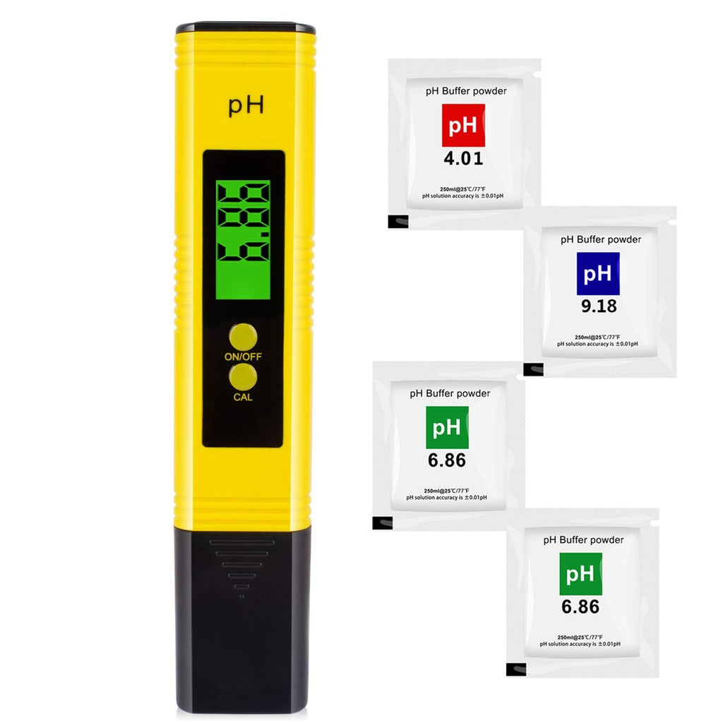 [Australia - AusPower] - Ph Pen, PH Meter 0.01 Water Quality Tester with 0-14 PH Measurement Range for Household Drinking, Pool and Aquarium Water 