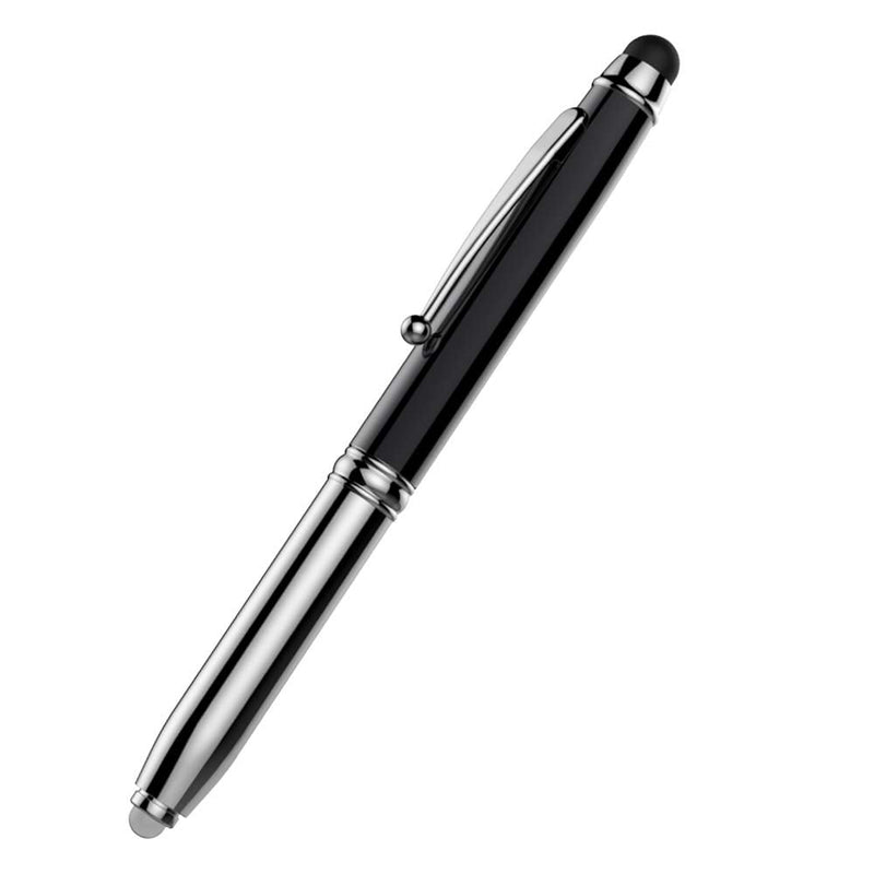 [Australia - AusPower] - TiMOVO Universal Stylus Pen Compatible with Touch Screen Devices, 3-in-1 Capacitive Stylus High Sensitivity Digital Pen with LED Light Fit Apple iPad, iPhone, Samsung Galaxy, Smartphone - Black 