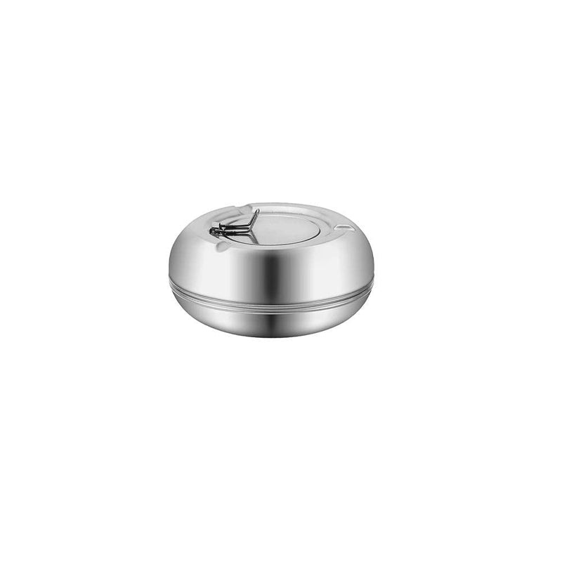 [Australia - AusPower] - CUNYA Outdoor Ashtray with Lid, Stainless Steel Modern Outdoor Ashtrays for Cigarettes, Patio Decorations Windproof Ash Tray Sets for Weed, Tabletop Office Home Decor (Silver, 1PC) 