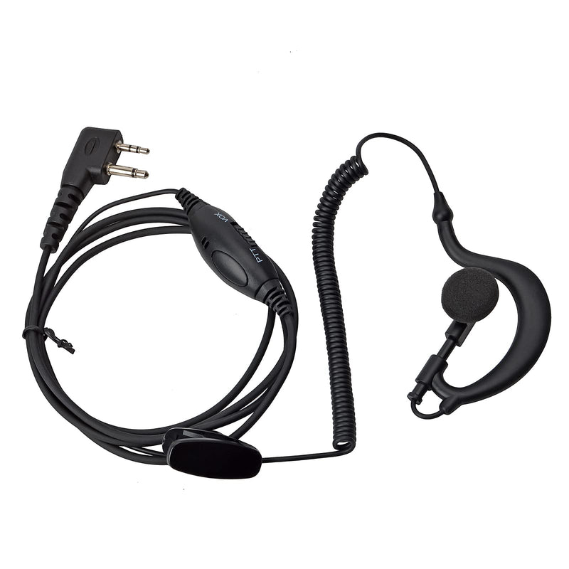 [Australia - AusPower] - HYS Soft Rubber G Shape Earhook Earpiece with VOX/PTT for Icom Radio IC-V8 V80 V80E V82 V85 F21 F24 IC-F4011 IC-F3011 IC-F3013 IC-F3GT Midland GXT1050 GXT2000 GXT1000VP4 LXT600VP3 