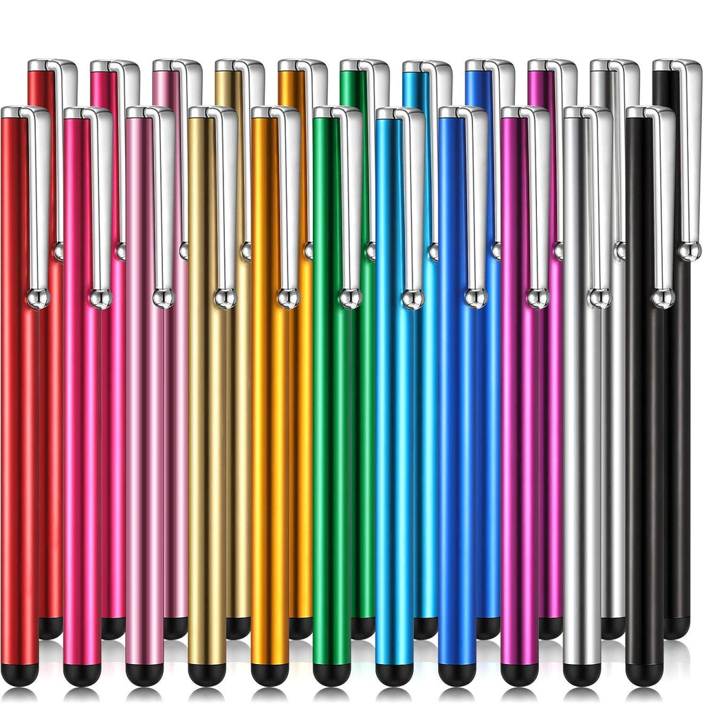 [Australia - AusPower] - 22 Pieces Stylus Pen Slim Touch Stylus Universal Capacitive Stylus Digital Pen Compatible with Tablet and Most Devices with Capacitive Touch Screen, 11 Colors 