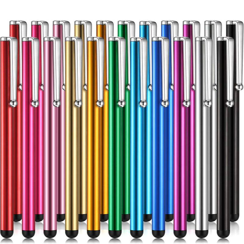 [Australia - AusPower] - 22 Pieces Stylus Pen Slim Touch Stylus Universal Capacitive Stylus Digital Pen Compatible with Tablet and Most Devices with Capacitive Touch Screen, 11 Colors 