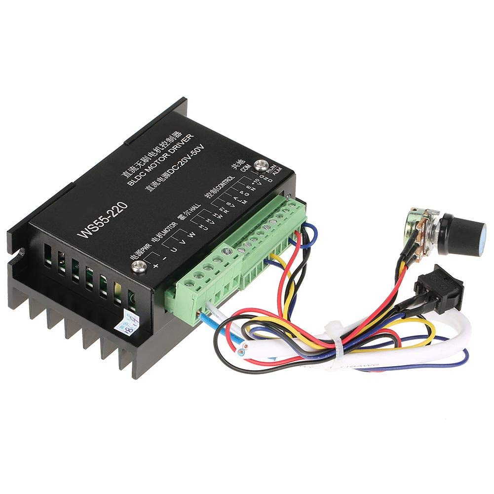 [Australia - AusPower] - Brushless Motor Controller CNC Brushless Spindle Driver WS55-220 DC 48V 500W BLDC Motor Controller DC Motor Speed Controller 