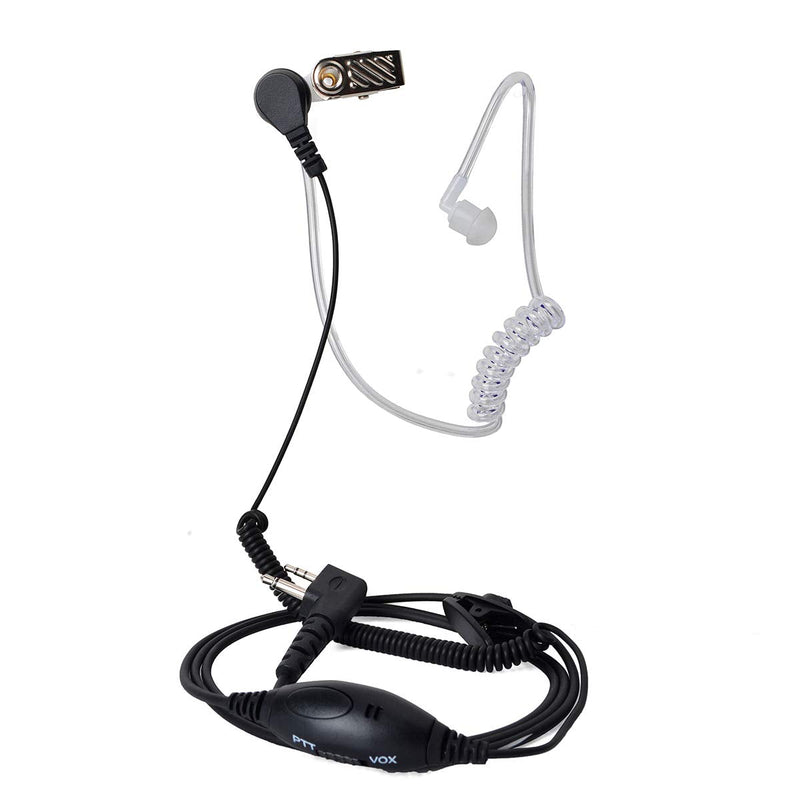 [Australia - AusPower] - HYS Surveillance Security Covert Acoustic Tube Spiral/Straight PU Cable Earpiece Headset with VOX PTT Mic for IC-F11 IC-F21 IC-F4011 IC-F3011 IC-F3013 IC-F3GT Icom&Midland 2pin Radio 