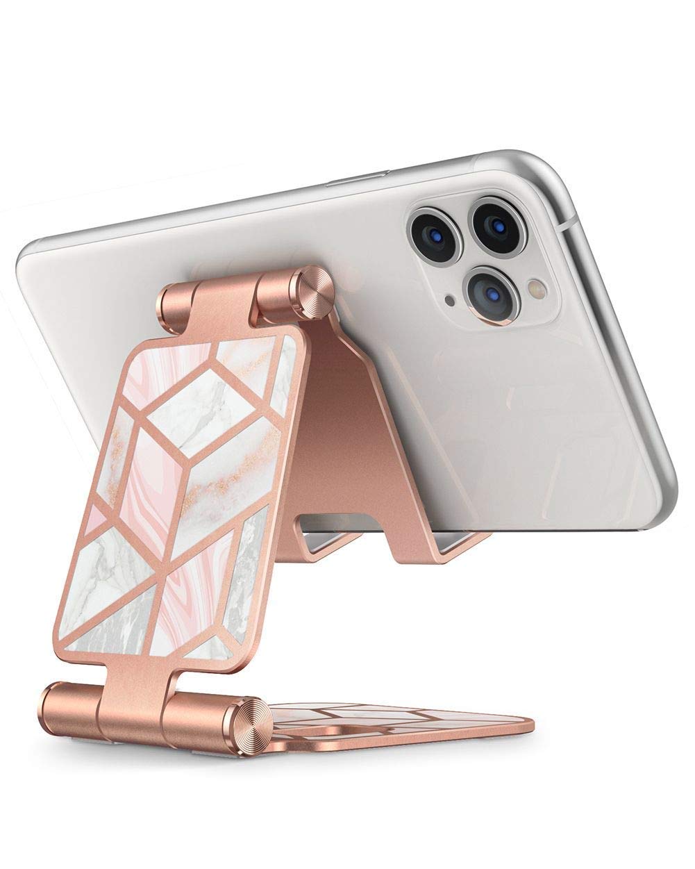 [Australia - AusPower] - i-Blason Cell Phone Stand, Foldable Adjustable Phone Mount Holder , Compatible with iPhone 13/iPhone 12/11/Galaxy S21/Pixel 6, Android Smartphones, All Smart Phone (Marble) (Marble) 