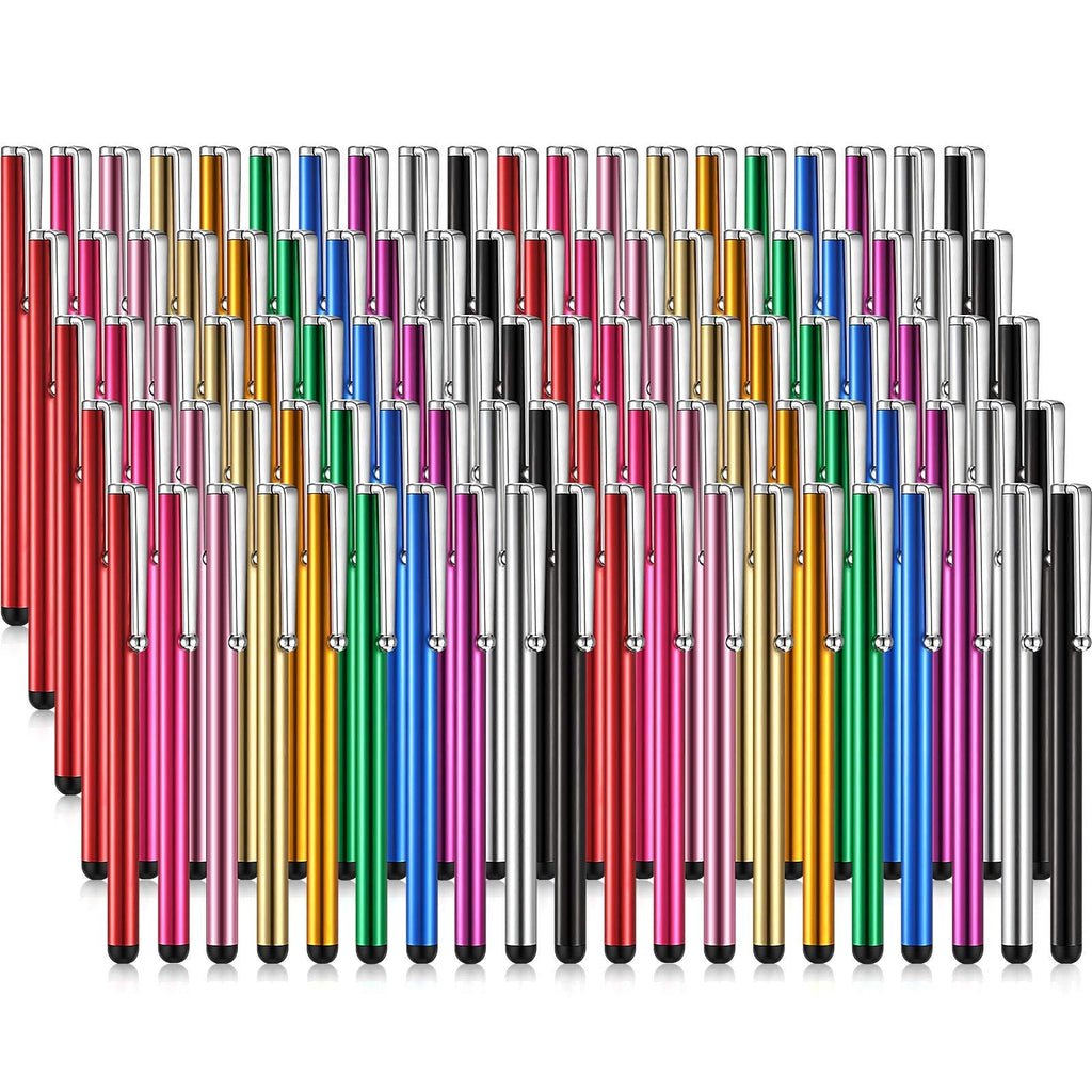 [Australia - AusPower] - 100 Pieces Stylus Pen Slim Touch Stylus Universal Capacitive Stylus Digital Pen Compatible with Samsung, Tablet, Most Devices with Capacitive Touch Screen (Multicolor) Multicolor 