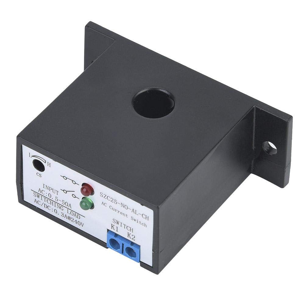 [Australia - AusPower] - FTVOGUE Current Sensing Switch, Normally Open Self-Powered Current Sensing Relay, AC 0.5-50A (SZC25-NO-AL-CH) 