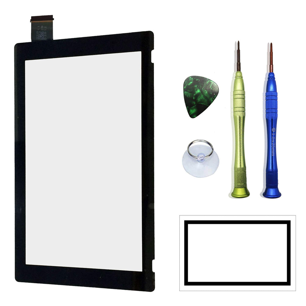 [Australia - AusPower] - BRHE Touch Screen Digitizer Glass Replacement Parts Front Panel Lens with Replacement Repair Tools Kit for Switch/Lite(New Version, Switch) New Version 