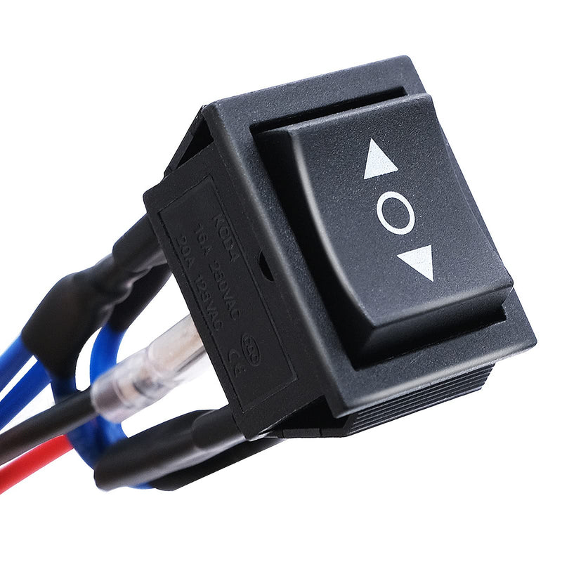 [Australia - AusPower] - mxuteuk 2pcs DC 12V Momentary DPDT Rocker Switch Wired Motor Polarity Reversing Switch Control Automatic Reset Switch 20A 6 Pin 3 Position (ON)/Off/(ON) Switch KCD2-223JT-X Momentary Switch-2PCS 