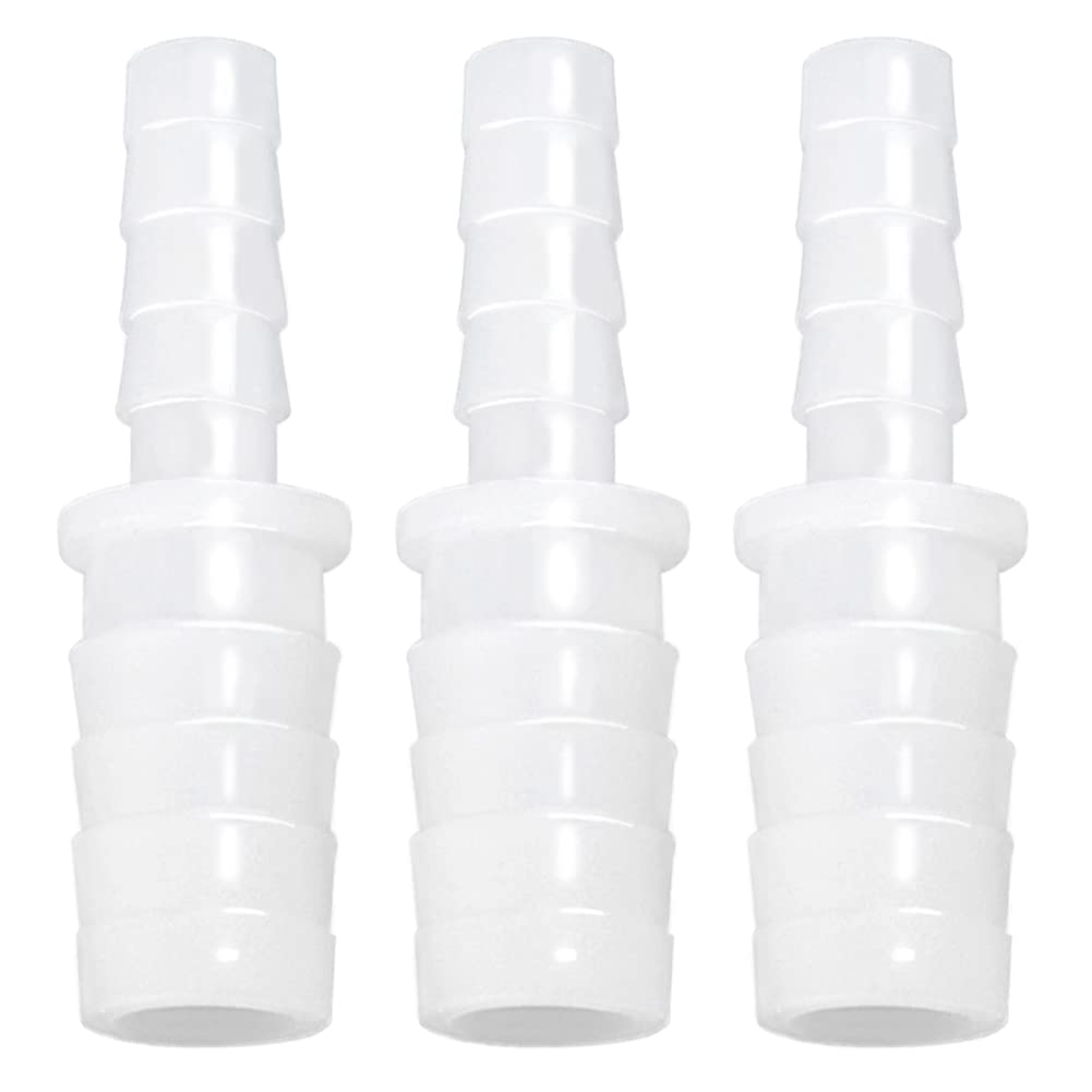 [Australia - AusPower] - JoyTube Plastic Hose Barb Reducer Pipe fittings 3/8" to 5/16" Connectors Joint Splicer Mender Adapter Union Boat Water Air Aquarium O2 Fuel (Pack of 3) 3/8"-5/16" 