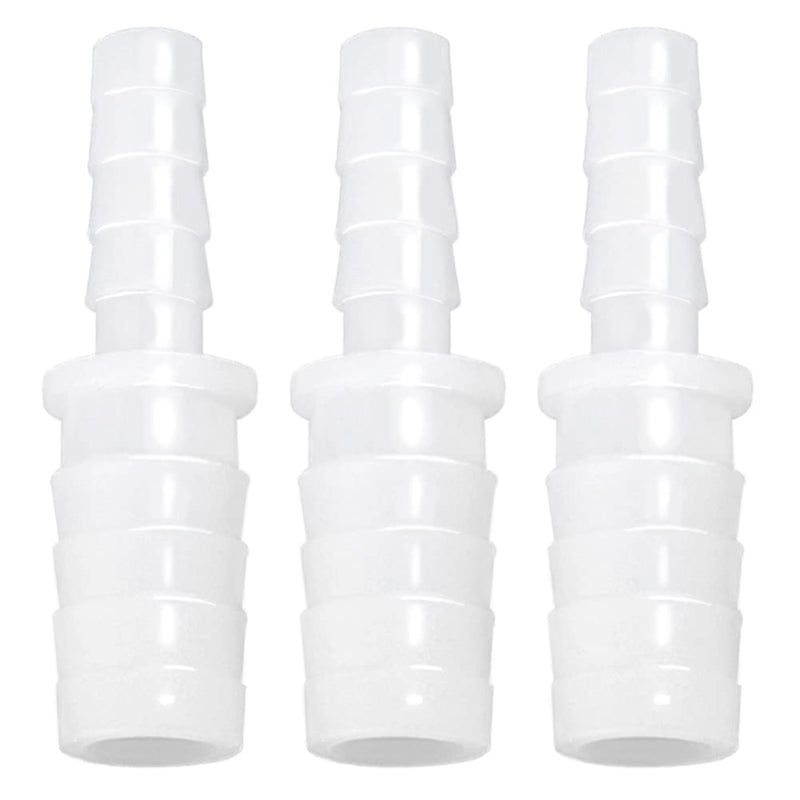 [Australia - AusPower] - JoyTube Plastic Hose Barb Reducer Pipe fittings 3/8" to 5/16" Connectors Joint Splicer Mender Adapter Union Boat Water Air Aquarium O2 Fuel (Pack of 3) 3/8"-5/16" 