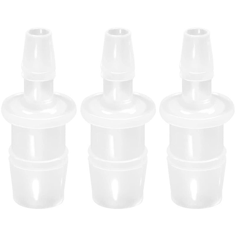 [Australia - AusPower] - JoyTube Plastic Hose Barb Reducer Pipe fittings 1/2" to 1/4" Connectors Joint Splicer Mender Adapter Union Boat Water Air Aquarium O2 Fuel (Pack of 3) 1/2"-1/4" 