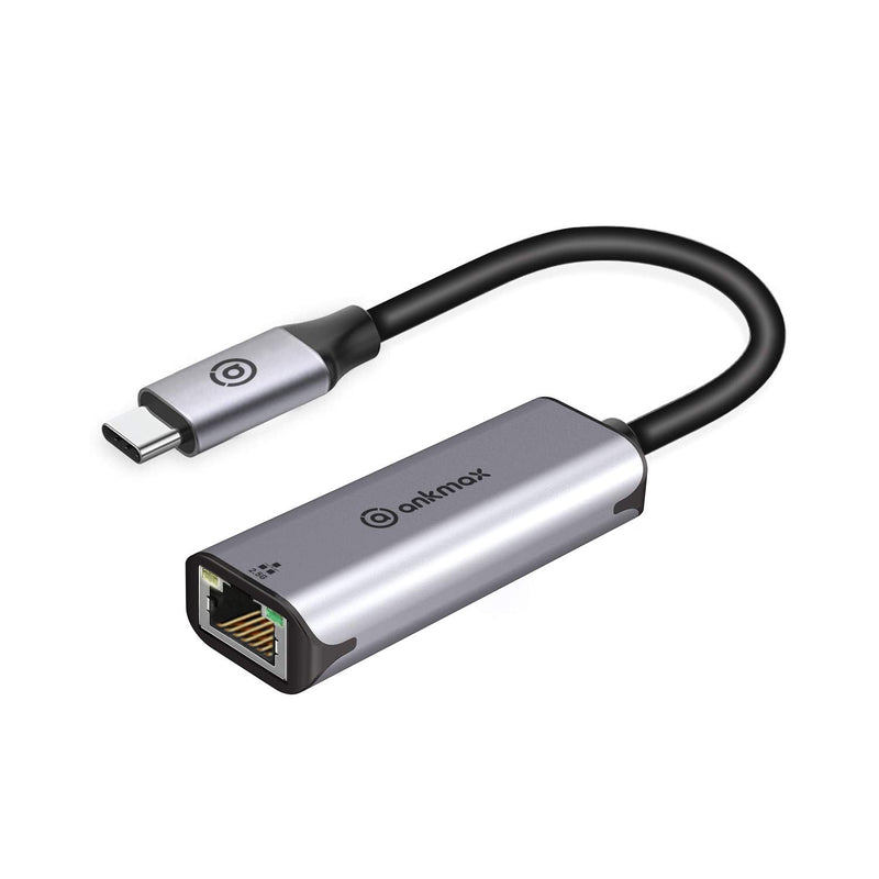 [Australia - AusPower] - USB C to LAN 2.5G Adapter Ankmax UC312G2 USB Type C to RJ45 Wired LAN Adapter Transfer Speed up to 2.5Gbps Gigabit Ethernet Adapter, Small Design Drive not Required, Compatible with Type C Devices 2.5G Ethernet Adapter 