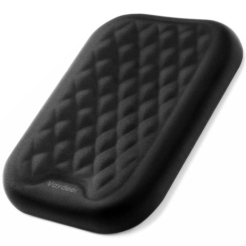 [Australia - AusPower] - VAYDEER Ergonomic Wrist Rest Pad Armrest Pad Elbow Rest Pad, Prevent Hands Becoming 'Mouse Hand' Relieve Elbow Pain Computer Armrest Arm Wrist Rest Support Mouse Pad for Desk(6.3X4.3X0.76inches Black) Medium arm rest x 1pc 