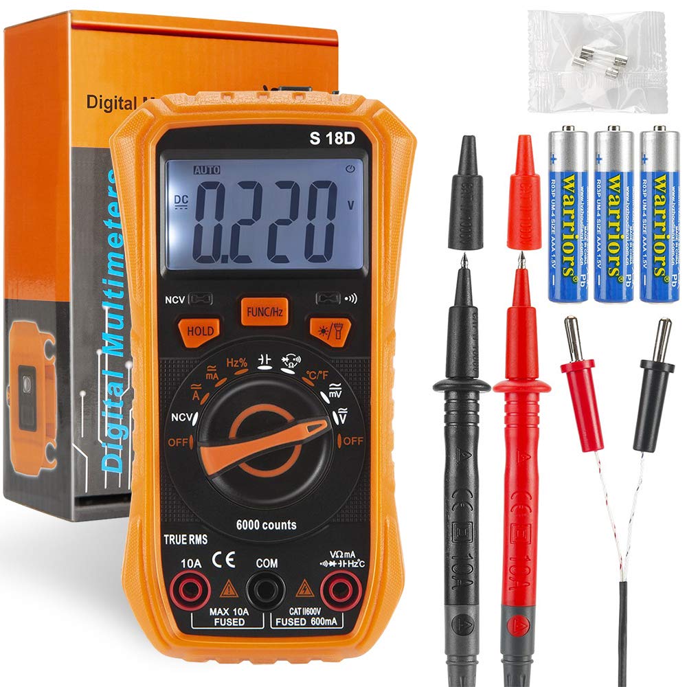 [Australia - AusPower] - Digital Multimeter Tester, Electrical Voltmeter Tester, Volt Multi Meter, Car Battery Tester Circuit Tester 