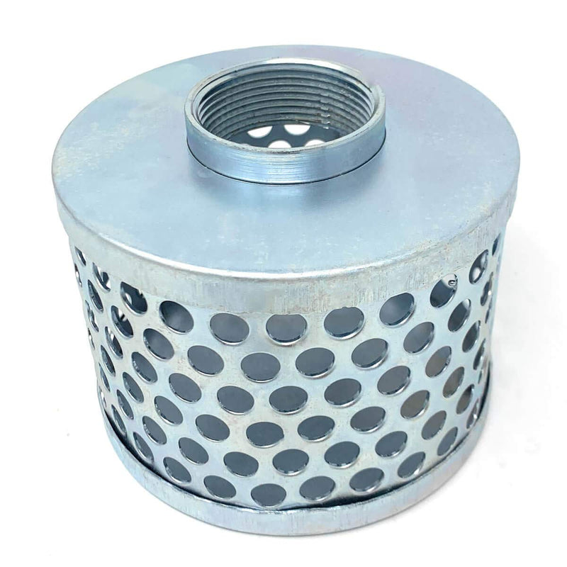 [Australia - AusPower] - Gloxco 1-1/2" Suction Strainer, Round Hole, Zinc Plated Steel (STR-RH150) 1-1/2" Connection 