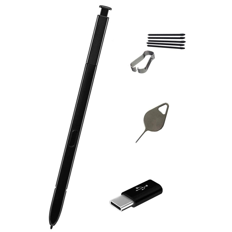 [Australia - AusPower] - Ubrokeifixit P200 P205 Touch Stylus S Pen Replacement for Samsung Galaxy Tab A 8.0 with S Pen 2019" SM-P200 SM-P205,with Tips/Nibs,with Eject Pin,with Type-C to Micro USB Plug (Black) 
