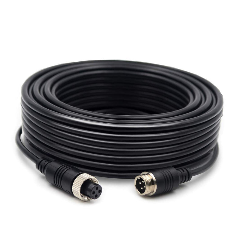 [Australia - AusPower] - Collyon (17FT / 5m) Backup Camera Cable, 4-pin Aviation Video Extension Cable, Car Video Extension Cable Backup Camera Extension Cable,AV Extension Cable CCTV Rear View Camera,Car Video System 17-FT 