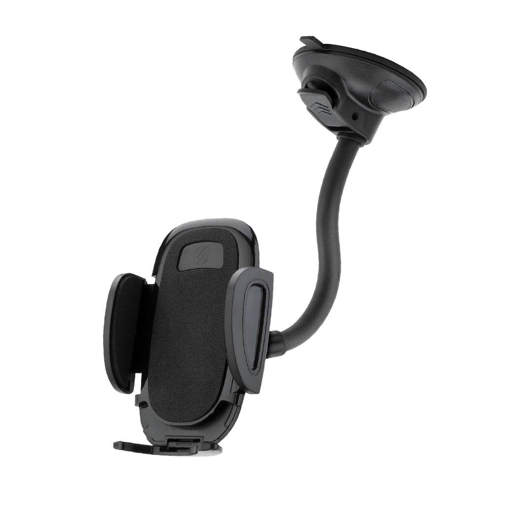 [Australia - AusPower] - Scosche SUHWDL-XCES0 Select Suction Cup Phone Mount for Car with Adjustable Gooseneck and Phone Holder, Black Window/Dash Flex Neck 