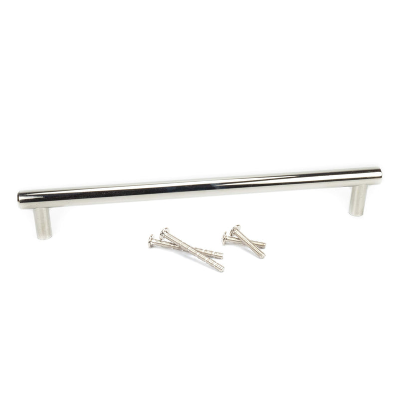 [Australia - AusPower] - Kruse Hardware - (Single) Lexington Door and Drawer Bar Pull - 8in Center-to-Center, Polished Stainless Steel 