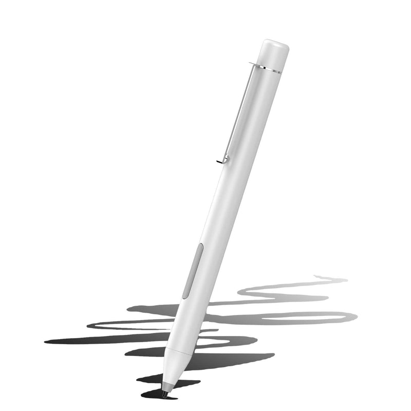 [Australia - AusPower] - VORCSBINE Active Stylus Pen for Microsoft Surface Pro X/7/6/5/4/3/2/1, Surface Go 2/1, Surface Laptop/Studio with 1024 Level Pressure Sensitivity with MPP Certificate -Platinum Platinum 
