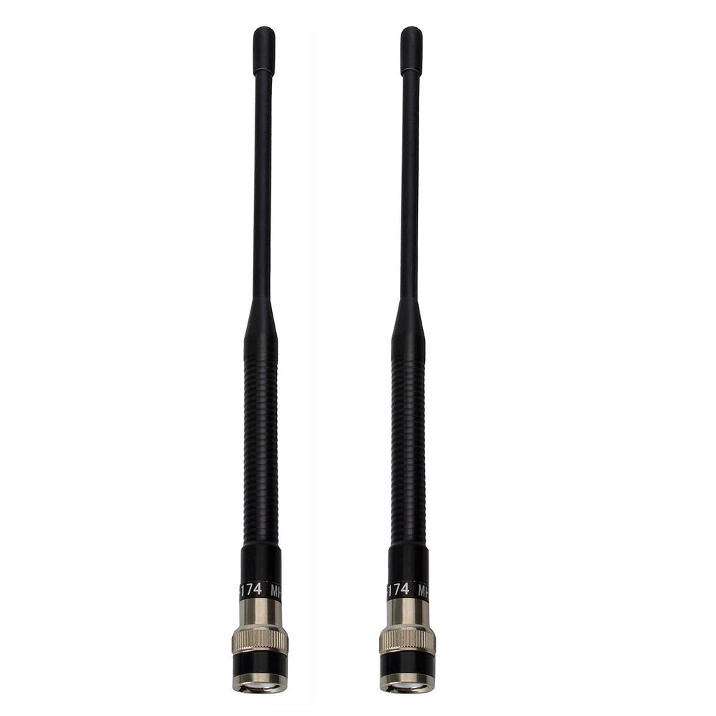 [Australia - AusPower] - UAYESOK VHF 136-174MHz Rubber Antenna BNC Connector Handheld Ham Radio Antenna for ICOM Kenwood Motorola Wilson Uniden Vertex Standard Walkie Talkie(2 Pack) 