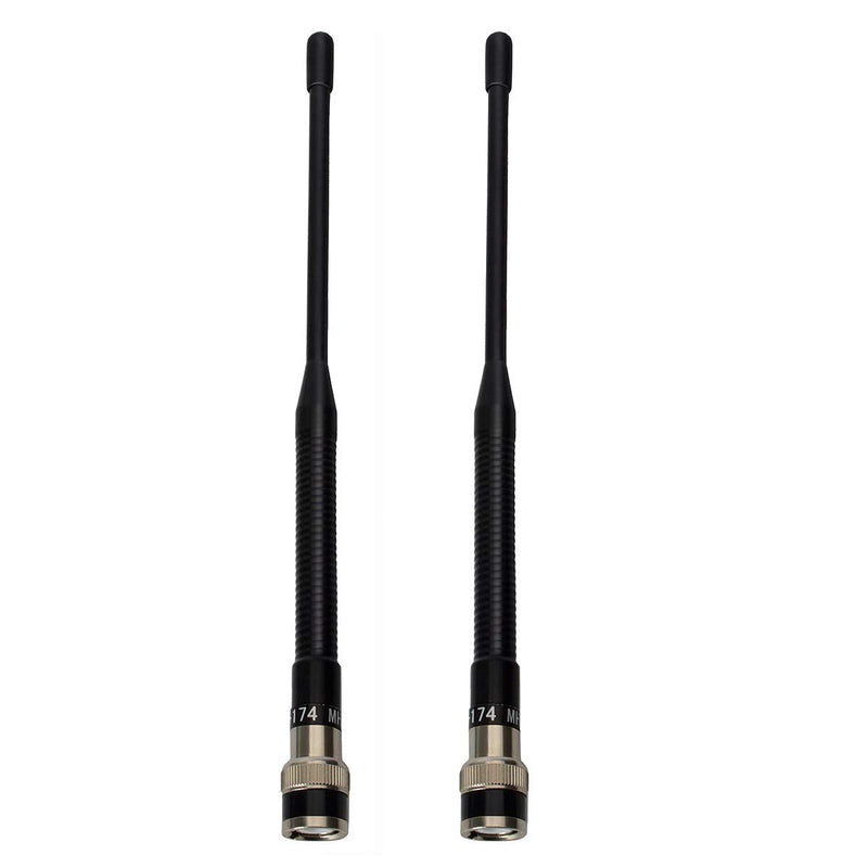 [Australia - AusPower] - UAYESOK VHF 136-174MHz Rubber Antenna BNC Connector Handheld Ham Radio Antenna for ICOM Kenwood Motorola Wilson Uniden Vertex Standard Walkie Talkie(2 Pack) 