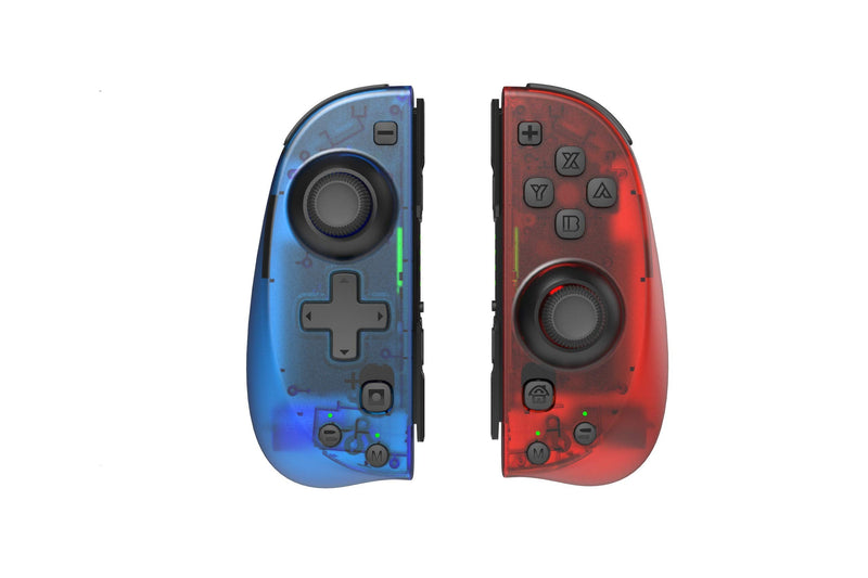 [Australia - AusPower] - Motion Controllers Pair with a USB Type-C Charging Cable & Joy-Con Alternative Compatible with Nintendo Switch - Clear 