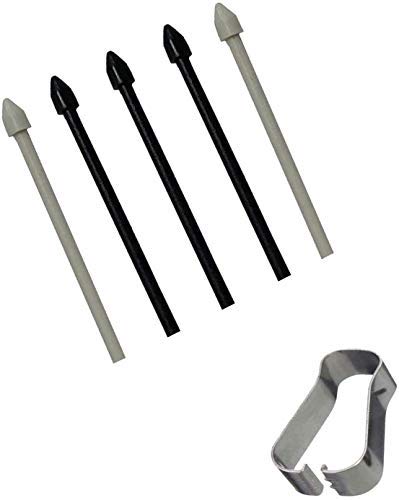 [Australia - AusPower] - Ubrokeifixit Tab S6 Lite Touch Stylus S Pen Replacement Tips/Nibs for Samsung Galaxy Tab S6 Lite 10.4" SM-P610 SM-P615 2020",with Removal Tweezer (P610-Tips/Black) 