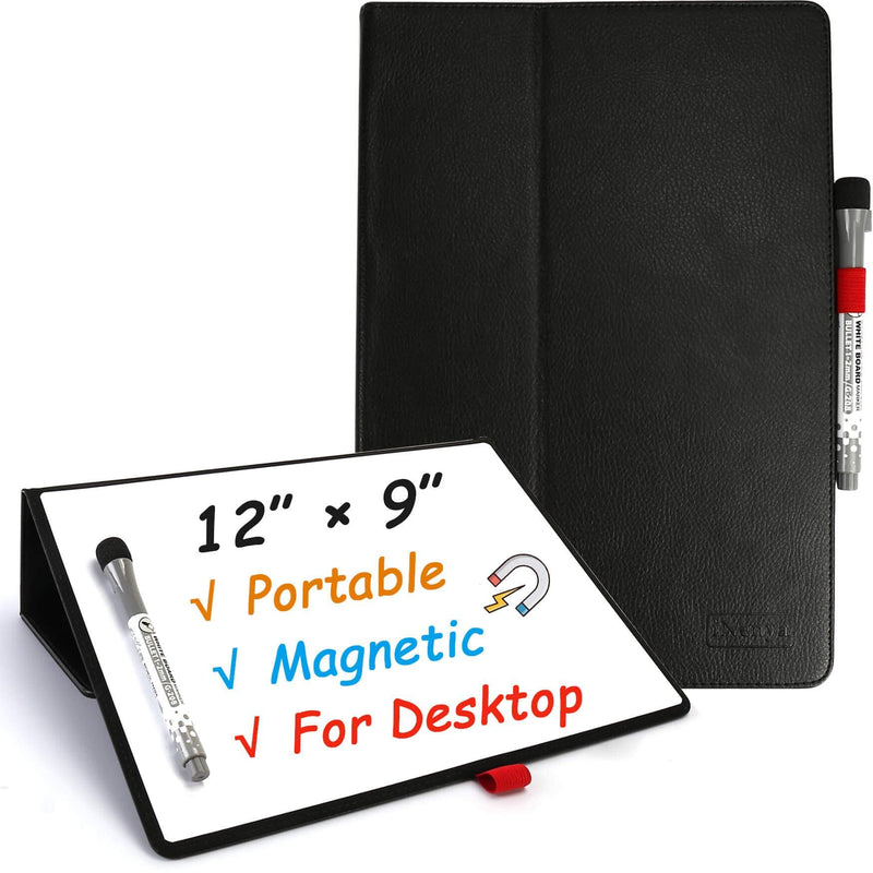 [Australia - AusPower] - iNenya Portable Dry Erase Board,12 x 9 Inches Small White Board,Desktop whiteboard with Stand,Smart Reusable Mini A4 Drawing Notebook on Desk for Kids Shool Students Office Home 